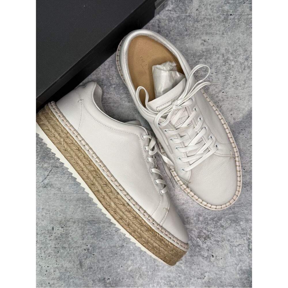 rag & bone Leather Kent Espadrille Sneakers 40